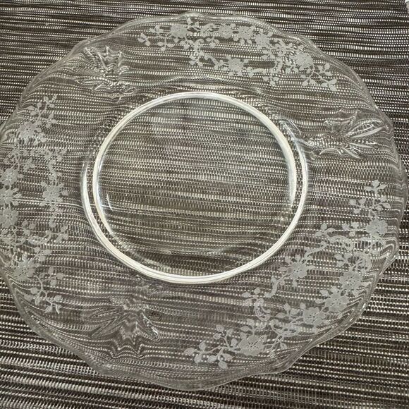 Elegant Clear Glass Dinner Plates - Picture 5 of 7
